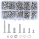 thumbnail image 1 of 7sizes Pan Head Screws with Nuts and Washers Assortment Set,M3 M4 M5 Assorted Cross Head,for Home Office Industrial Electronic, 1 of 4