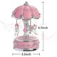 thumbnail image 2 of Laxury carrusel caja de música, diseño de paraguas de flores, rosa Afortunado Sencillez, 2 of 5