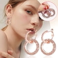 thumbnail image 1 of Stylish Rhinestone Earrings - Geometric Full Earrings for Modern Fashion Enthusiasts, 1 of 7