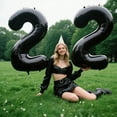 thumbnail image 6 of 40 Inch Black Number 2 Balloon Jumbo Giant Happy 2th 12th 20th 21st Birthday Party Decorations for Boy or Girl Huge Mylar Anniversary Party Supplies, 6 of 16