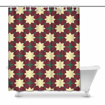 Pop Simple Floral Pattern With Flower On Purple And Green Bathroom