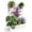 Louvered-1 without Wheels-White, variant on Home Garden Metal Raised Garden Bed with Trellis & Privacy Screen, Galvanized Metal Planter Box with Drainage Holes for Patio Balcony Outdoor Climbing Plants Flowers Vegetable