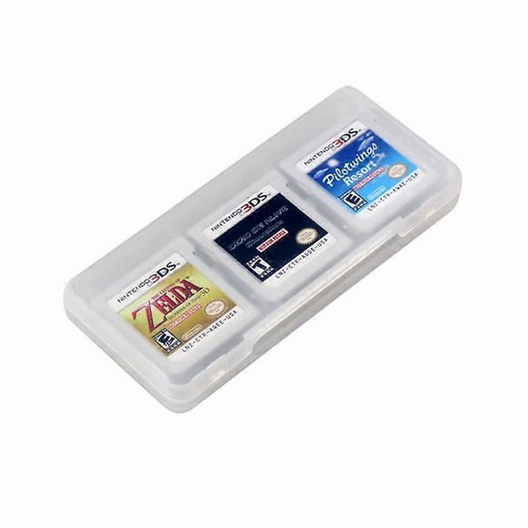 Clear 6 in 1 Game Card Storage Case Cartridge Box for Nintendo 3DS XL LL NDS DSi