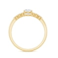 thumbnail image 2 of Rosec Jewels Lab Grown Diamond Engagement Ring with Side Stones - 5 mm - Half Carat - EF-VS Grade, 10K Yellow Gold, US 5.50, 2 of 8