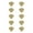Brushed Gold, variant on Elegant Decor Trovon 1.6" Diameter Brushed Gold Oversize Round Knob Multipack (Set of 10)