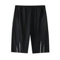 thumbnail image 2 of Conairie Men Swim Trunks Elastic Waist Competitive Swim Racing Team Swimsuit Quick Dry Swim Jammers Upf 50+ Black XXL, 2 of 7