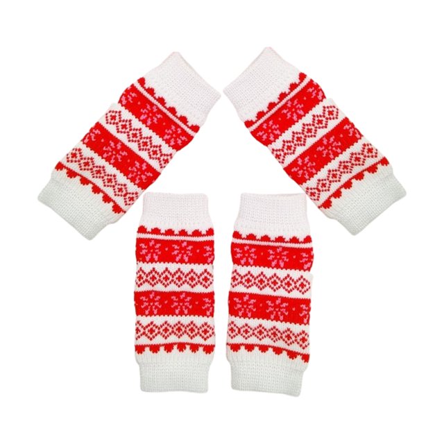 Methold Calentador de piernas para perros de 4 paquetes/lote, textura cómoda y suave, calentador de rodillas para mascotas. Calcetines hasta Ropa para mascotas nieve de navidad METRO