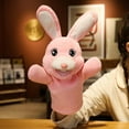 thumbnail image 3 of Marioneta de mano de felpa, Marioneta de mano de felpa Burro Animal Marioneta de mano Juguete Marioneta de mano de peluche suave Elegante y moderno, 3 of 9