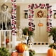 thumbnail image 1 of Guirnalda decorativa de Halloween | Enredadera de hojas de calabaza otoñales | Follaje artificial de 175 cm para repisa de chimenea, escalera o puerta, 1 of 6