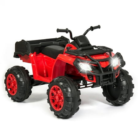 Best Choice Products 12V Kids 4-Wheeler Ride On ATV Truck w/ 2-Speeds, Lights, Sounds - (Best Four Wheeler For Hunting)