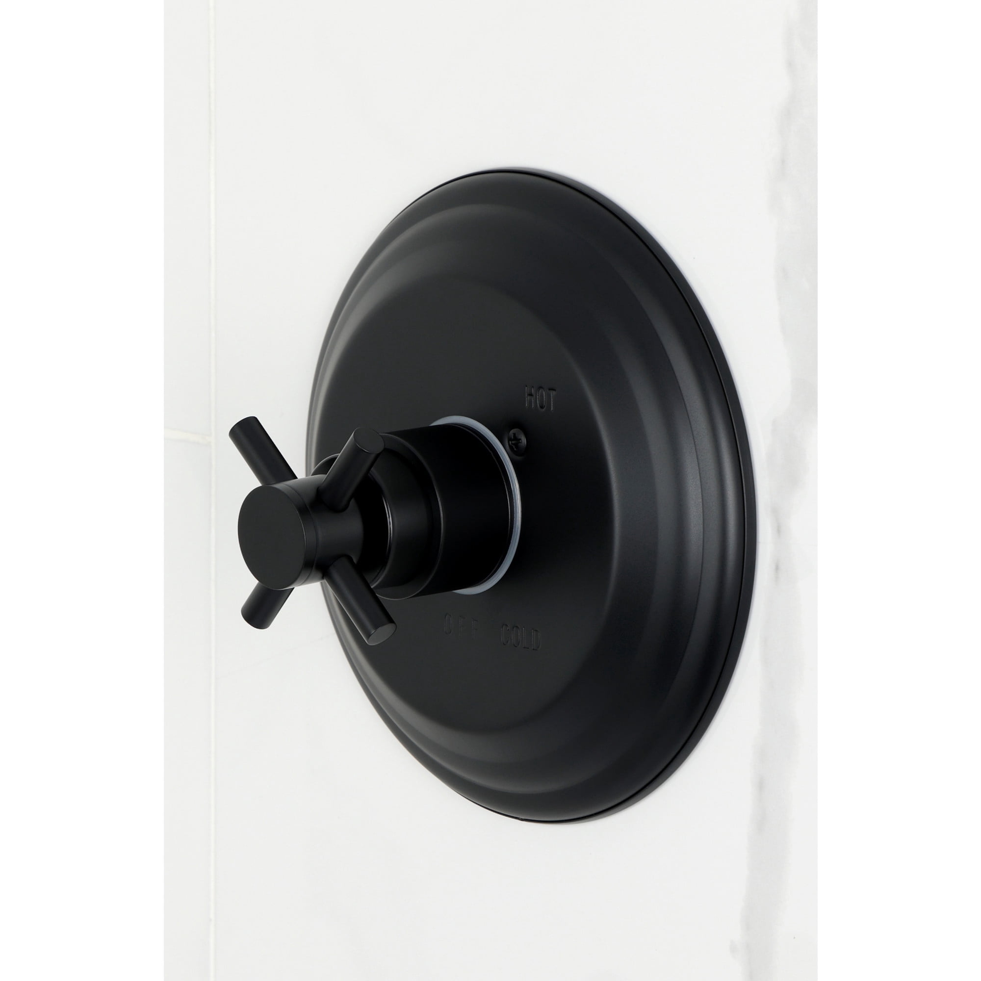 Kingston Brass KB2630DXTO Concord Single-Handle Pressure Balanced Tub Faucet in Matte Black