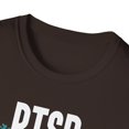 thumbnail image 4 of Teal Ribbon, Gildan Unisex Softstyle T-Shirt, PTSD Graphic Tee, S-3XL, 4 of 5