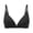 Black, variant on Women's Front Closure Bra, Seamless Wireless,V-Neck Dress Bra Adjustable Straps For Everyday Comfort Triangle Bralette