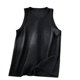 thumbnail image 5 of Tops Cuello Alto Tira Suelta sin Mangas Color Sólido Cuello Redondo Superior, Casual, 5 of 7