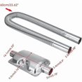 thumbnail image 2 of Crude Oil Engine Air Heater 60cm Stainless Steel Exhaust Pipe and 24mm Muffler Kit for Car Heater Accessories, 2 of 5