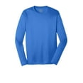 thumbnail image 3 of Port Co Adult Male Men Plain Long Sleeves T-Shirt Royal 2X-Large, 3 of 4