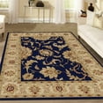 thumbnail image 3 of Radici Usa Como Area Rug 1621 Navy Blue Italian Bordered 9' 10" x 12' 10" Rectangle, 3 of 3