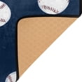 thumbnail image 3 of Yayeee Area Rugs for Living Room 5.2'x4' Non Slip Washable Bedroom Floor Carpet, Navy Blue Baseball Pattern, 3 of 5