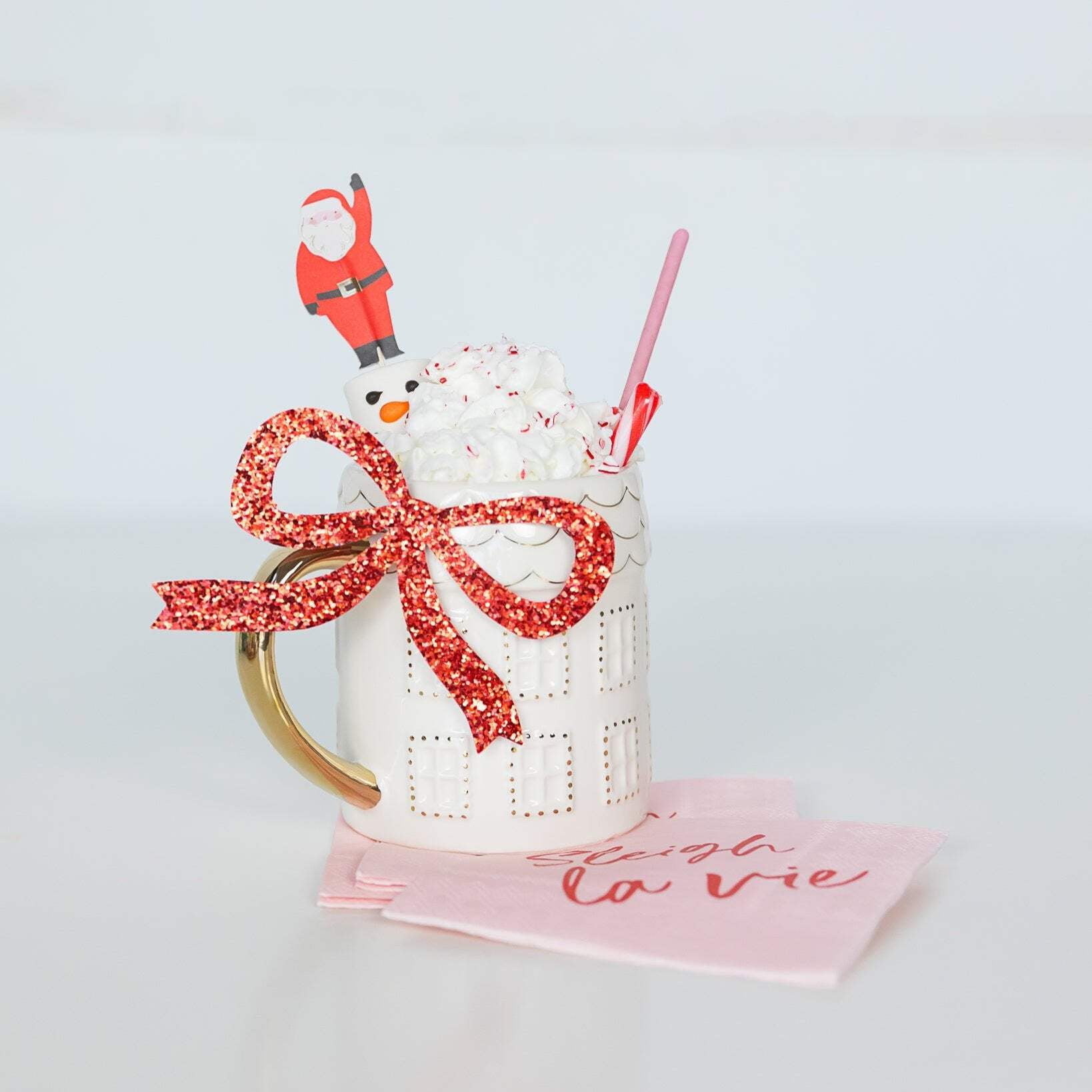 Bonjour Fête Bow Cocktail Paper Napkins - Thumbnail 2