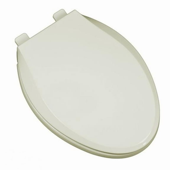GSI Homestyles Elongated Slow Close Toilet Seat, Commercial Heavy Duty Plastic - Off-White