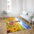 thumbnail image 4 of Vintage Great Dane Says Hello Mother's Day Summer Sunflower Field Indoor Rug Danes Dog Lover Gifts Carpet Living Bed Room Sofa Home Decor - 12005, 4 of 5