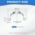 thumbnail image 2 of Uxcell Rigid Pipe Strap, 304 Stainless Steel Conduit Clamp 2 Holes Thicken U Bracket 3" (76mm), 2 of 7