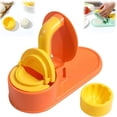 thumbnail image 1 of Máquina para hacer bolas de masa 3 en 1, prensadora de masa de masa prensadora de masa de masa, herramienta para hacer moldes de empanada para hacer manualidades en casa (naranja), 1 of 5