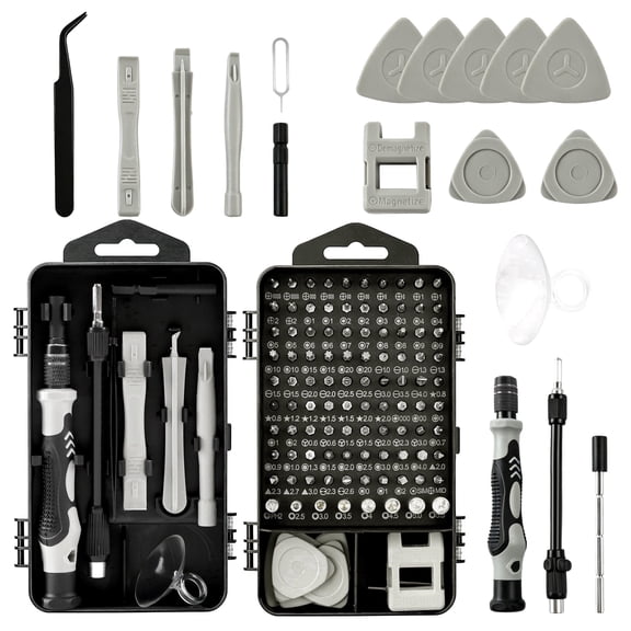 cyrico 115 in 1 Precision Screwdriver Set, Hand Tool Kit for Electronics Repair, Laptop, Watch, Glasses and Mobile Devices, Includes Storage Case