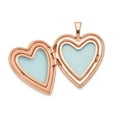 thumbnail image 5 of Lockets Sterling Silver Rose Gold-plated 20mm Polished Swirl Heart Locket, 5 of 5