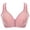 Pink, variant on IROINNID Women's Push-Up Bras Solid Full Coverage Wire Free Underwear One-Piece Everyday Front Buckle Underwear