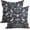 Floral 2, variant on Vintage Floral Pillow Covers 18X18 Inch Set of 2 Burnt Orange Flowers Botanical Decorative Square Pillow Cases Navy Blue Art Cushion Case Farmhouse Home Decor for Sofa Couch Bedroom Outdoor