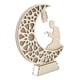 thumbnail image 4 of Estatua de madera con forma de luna y estrella y lámpara para decoración de mesa Eid Mubarak para tienda. Estilo B, 4 of 9