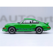 Porsche 911 Carrera 2.7 RS Viper Green with Black Stripes and Wheels 1/18 Model Car by Autoart