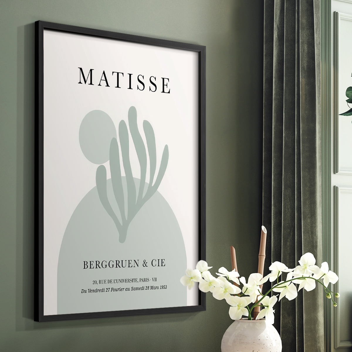 Matisse CLXXIV Framed Print in Black Solid Wood 8 x 10 Framed Print