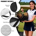 thumbnail image 6 of FKELYI Vintage Flower Cat Print Golf Cart Seat Cover with 4 Front Pockets Foldable Design Golf Cart Seat Towel Blanket for EZGO Yamaha Club Cars, Quilted Padding, 6 of 7