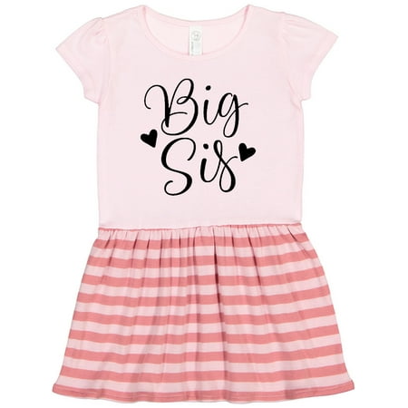 

Inktastic Big Sis Girls Cute Sister Announcement Gift Toddler Girl Dress