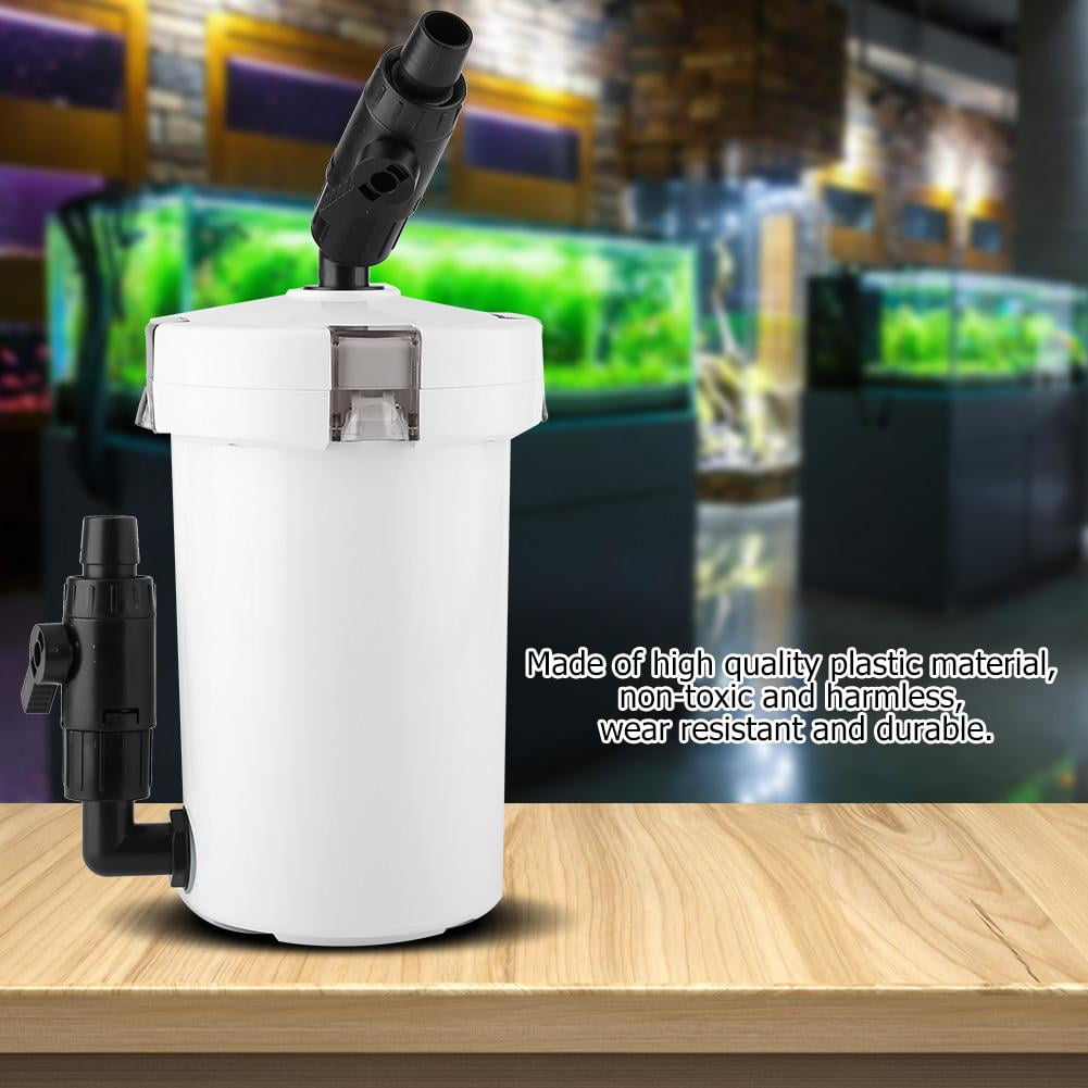 HERCHR External Canister Filter, Aquarium Fish Tank External Canister Filter with Pump Table Mute Filters Bucket, Fish Tank Filter Pump