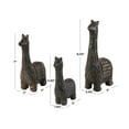 thumbnail image 3 of 9", 7", 6"H Black Metal Llama Sculpture, by DecMode (3 Count), 3 of 9