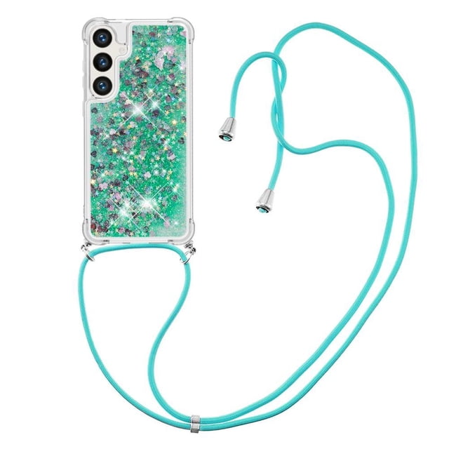 Funda FOXDOCK para Samsung Galaxy S26 Plus con Cuerda Ajustable, Brillo Líquido, Protección Antigolpes y Lente – Ideal para Regalo