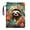 Autumn Sloth, variant on Polyester Fabric Book Organizer Bag for Friend - Gift Bag for Books, Magazines, and Stationery Pocket, 11.42 x 8.66 Inch