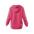 thumbnail image 3 of A2Y Women's Relax Fit Kangaroo Phone Pockets Hoodie Sweatshirts Hot Pink S, 3 of 5