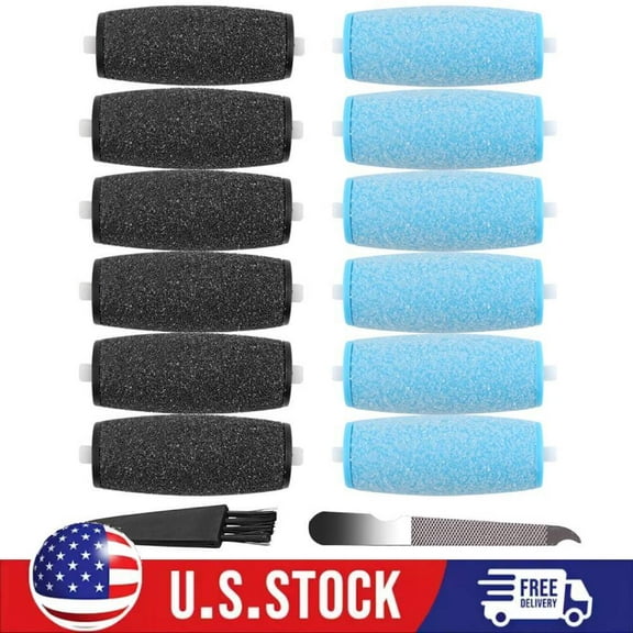 12 Pack Replacement Rollers for Amope Pedi Refills Electronic Perfect Foot File