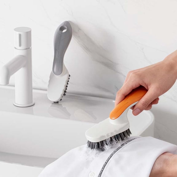 Laundry Brush Soft Bristle Brush for Gentle Cleaning of Shoes and Clothes with Long Handle and Soft Bristles for Effective Stain Removal and Fabric Care Perfect for Delicate Garments and Household