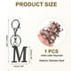 thumbnail image 2 of Llave de Inicial Uxcell, 1PCS Llave de Acero Inoxidable, Negro (Letra M), 2 of 7