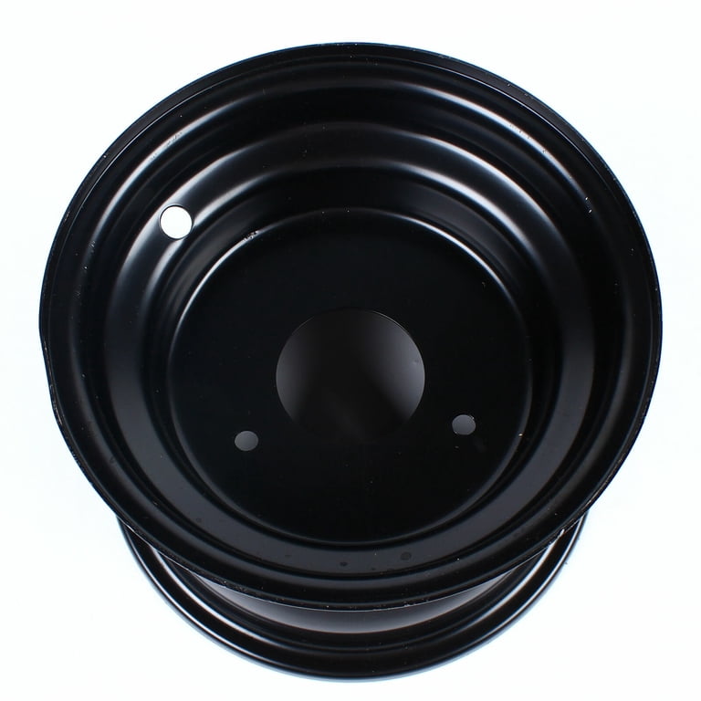 Black Steel ATV Wheel Rim, 16x8-7, 3 Lug, 78mm Hole Distance, for 125cc
