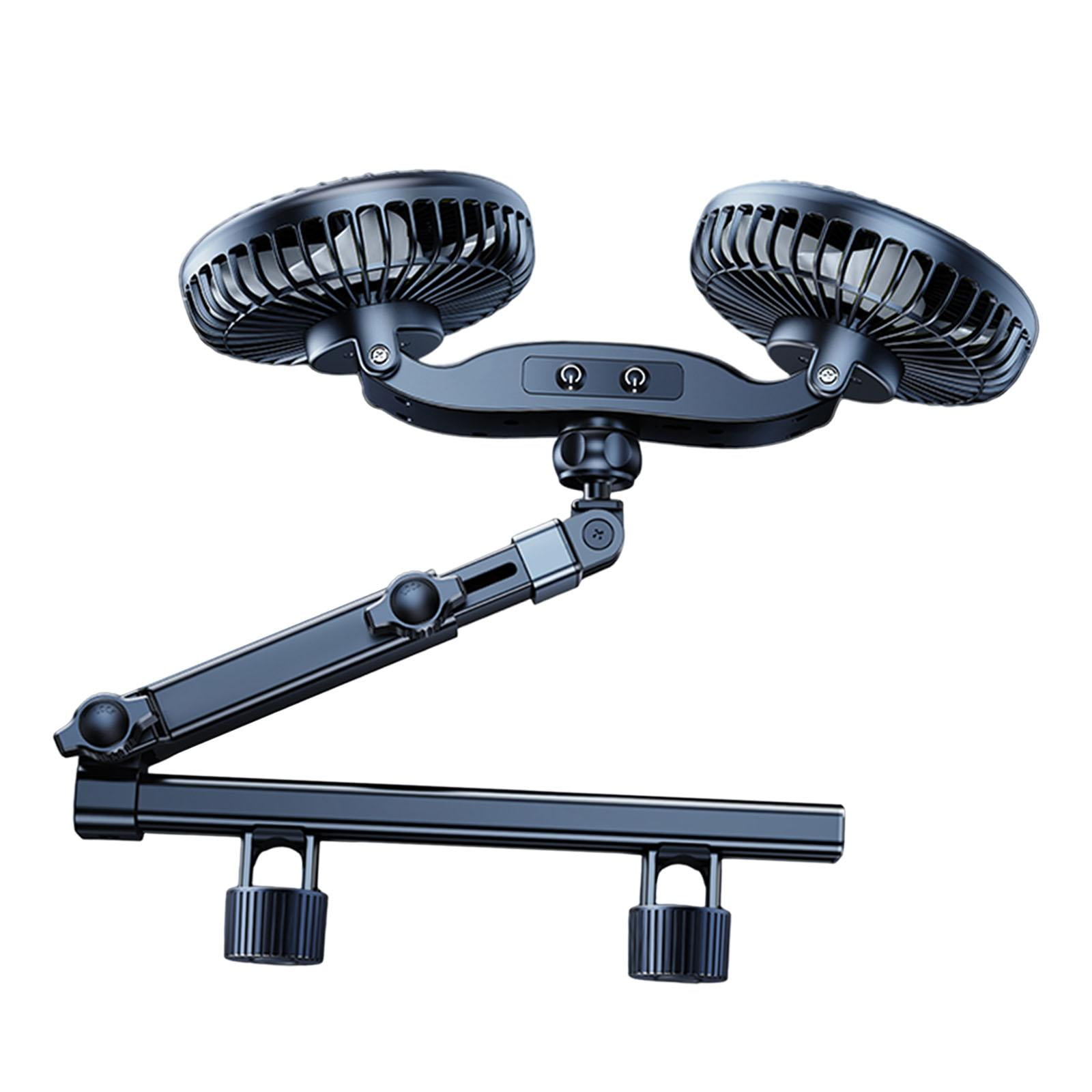 Dickly Car Fan for Backseat Electric Cooling Fan SUV Sedan with 360 degree Rotatable