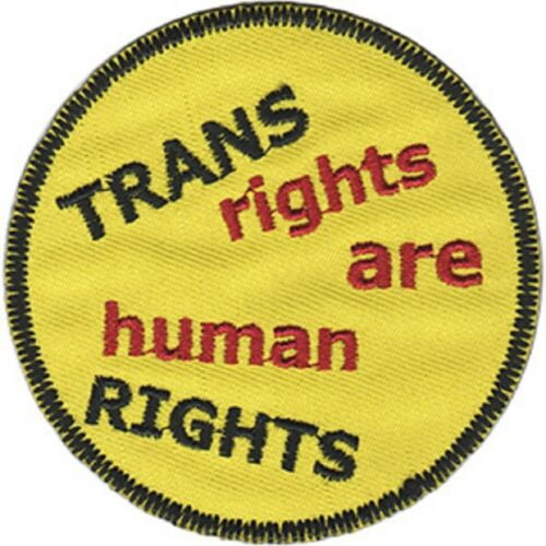 Trans Rights, LGBTQ Artwork Embroidered Iron On Patches, 3