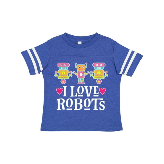 Inktastic Robotics I Love Robots Gift Girls Toddler T-Shirt