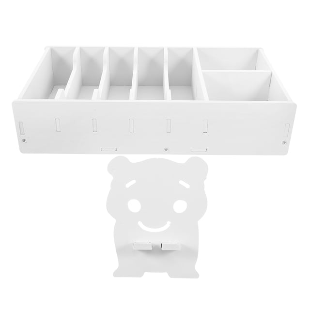 BESTYASH White Plastic Cash Tray Organizer for Desk Drawer with Multiple Compartments for Currency Sorting