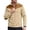 01-Khaki99, variant on Men's Color Block Half Zip Sweater Elbow Patch Long Sleeve Casual Pullover